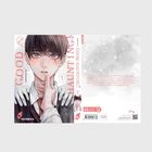 Der Text beschreibt Yuma Kurose, der Geister sehen kann und Kaito trifft. Cover zeigt einen Jungen mit Geisterhänden am Hals.