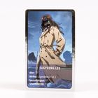 "SUGYEONG LEE, Alter: ???, Attribut: Lügendetektor Lvl. 1, Spezialfähigkeit: ???, Gesamtstatistik: ???"  
Illustration: Person im Trenchcoat.