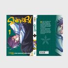 "Shinobi Undercover", "1", "Die Zeit ist die Gegenwart! Yodaka [...]". Illustration eines Jungen mit Brille und violettem Haar.