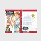 Titel: "Four Knights of the Apocalypse". Personen mit magischen Gesten, schwebende Blasen. Manga-Illustration.