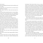 Seiten 10 und 11 eines Buches mit fortlaufendem Text. Dialog und innere Gedanken. Protagonist reflektiert über Adam.