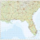 Kartenoberfläche von New York und Umgebung. Städte wie Hartford, Waterbury, Bridgeport, Stamford sind markiert.