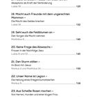 Text: Kapitelnummer, Titel mit Themen und Bibelstellen. Nummeriert von 16 bis 23, mit Seitenzahlen am Ende.