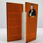 Links: Text über Luisa Menkhoff, Nicole Klement und Ermittlungen. Rechts: Infos über Arno Strobel. Hintergrund orange.