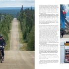 Texte: "Im Herzen Europas und dennoch nicht in der EU"; "Linares". Links ein Radfahrer auf Kiesweg, rechts eine Straße mit Flaggen.