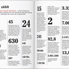 TOUR Mit dem Rad in die Etruskerzeit. Links Text mit Karte, rechts Foto mit Radfahrer und roten Mohnblumen.