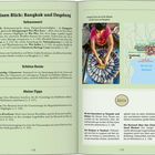 "Auf einen Blick: Bangkok und Umgebung. Sehenswürdigkeiten und Tipps für Märkte und Routen; Bild einer Frau mit Fischen."