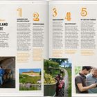 Text: "FRÜHLING AM SEE. Schon Mitte März beginnt er, der Frühling am See..."

Eine Parklandschaft am See mit blühenden Bäumen und bunten Tulpen.