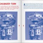 KUCHLBAUER-TURM: Zwei fast identische Illustrationen des Turms. Links sind 5 Fehler versteckt.