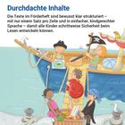 "Durchdachte Inhalte..." Ein Piratenschiff mit Kindern als Piraten. Sie halten eine Karte und eine Fahne mit Totenkopf. Ein Korb mit Gemüse.