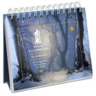 Erste Rauhnacht 25.-26. Dezember. Die Zauberkraft des Loslassens am Abend. Winterwald mit mystischem Licht.