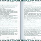 Doppelseitige Buchseite, nummeriert 278 und 279. Fließtext in Absätzen, eingerahmt von grüner, floraler Verzierung.