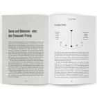 Links oben: "Genie und Wahnsinn – oder: das Finanzamt-Prinzip". Rechts oben: "Ein ewiges Pendeln" mit Diagramm.
