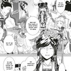 Texte: „Ich hab Angst...“, „Wo ist der Kai...ser?“, „Mein Herr Papa sagte...“, „Ob ich das wohl schaffe?“. Manga-Stil.