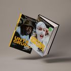 Text: "Eine Reise durch Deutschlands Untergrundszene, Unter Grund." Ein Buchcover mit zwei Porträts.