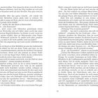 Doppelseite mit fortlaufendem Text. Links Seite 10, rechts Seite 11. Text erzählt eine Geschichte über Karawanen und Siegel.