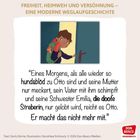 "FREIHEIT, HEIMWEH UND VERSÖHNUNG – EINE MODERNE WEGLAUFGESCHICHTE." Ein Junge schaut traurig durch eine Tür.
