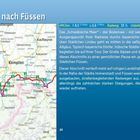 Von Lindau nach Füssen, 138,8 km. Beschreibung: Bodensee, Allgäu, Alpen, Eindrücke der Route durch Bayern. Enthält eine Karte.