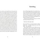 Seite 84: "Es ist so und das ist das einzige Mal...". Seite 85: Überschrift "Sonntag". Text beschreibt Morgen und Nachrichten.