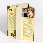 Ein offenes Buch, links: "Die süßeste Versuchung, seit es Marmelade gibt ...", rechts Infos über "ROMY HEROLD" als Pseudonym.