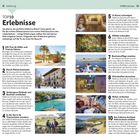 TOP10 Erlebnisse: Auflistung von zehn Aktivitäten auf Mallorca, inklusive Tramfahrt, Stadtbummel und Höhlenbesuchen. Links Bilder.