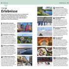 Einführende Seiten über Stockholms "Top 10 Erlebnisse", darunter Altstädte, Parks, Museen, Shopping und lokale Küche.