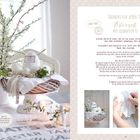 Links: "Bald ist Ostern! Wollen wir schon mal die Vorfreude wecken!" Rechts: Anleitung für ein Osternest mit Ei.