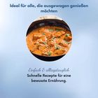 "Ideal für alle, die ausgewogen genießen möchten. Einfach & alltagstauglich. Schnelle Rezepte für eine bewusste Ernährung." Tatspeise in Sahnesoße.