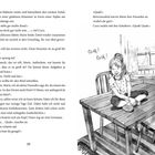 Seite 18, Text über Marie und Coco, die einen Brief besprechen. Illustration zeigt ein Mädchen, das auf einem Tisch sitzt.