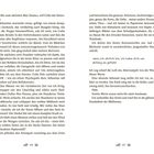 Seiten 44 und 45 mit Text: Gedanken und Handlungen einer Person, die über Papier und einen gefundenen Zettel nachdenkt.