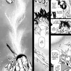 Ein beeindruckendes Manga-Panel: Charaktere tauschen emotionale Dialoge aus, umgeben von dramatischen Effekten.