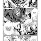 "Meine Güte!", "Hey!", "Was ist los?", "Solche kleinen Fische...", "Die räumt man nebenbei weg...".  
Manga: Figuren in Aktion.