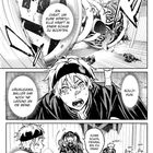 Ein Comic über spirituelle Kraft mit einem dynamischen Kampf und Charakteren, die strategisch diskutieren.