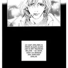 Text im Zentrum: „Ich war verloren in diesen blauen Augen...“. Illustration eines lächelnden Mannes mit Zigarette.