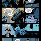 Comic mit zwei Männern, einem älteren mit Hut und Brille, und einem jüngeren im Anzug, die sich unterhalten.