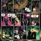 Comic: Ein Mann schreit um Hilfe, während er an einer riesigen Glocke gefesselt ist. Geräusche wie "BONNG" und "SPLATCH" werden gezeigt.