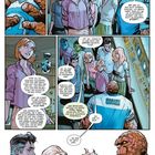 Ein Comic-Panel zeigt mehrere Figuren in einem Raum. Sie diskutieren lebhaft über ein Abenteuer und ihre Rollen darin.