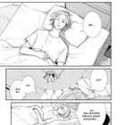 Texte: "PIEP PIEP", "HM...","OH?","ACH SO.","ICH BIN GESTERN EINFACH EINGESCHLAFEN...". 

Manga-Stil; Person liegt im Bett und schaut zur Decke.