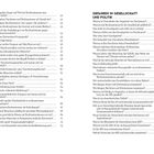 Doppelspaltiger Text mit Fragen zu Rechtsextremismus und Politik, darunter "Fake News", "Propaganda" und "Nationalismus".