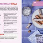 Bananentoast-Rolls Rezept mit Zutaten und Anleitung. Tipp: Vanille oder Muskat für mehr Geschmack. Zero Waste Hinweis.