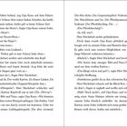 Zwei Seiten mit Text aus einer Geschichte. Dialoge zwischen Opa Kuno und Herr Hackebart über eine Autofahrt und Hörspiele.