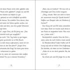 Textdialog zwischen Elli und Oma über Haare, Tanzen, Umbra und Wundermähne. Erwähnung von Elli, Paula und Selma. Seitenzahlen 16 und 17.