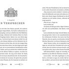 2. Kapitel: Ein Versprechen. Illustration eines Gebäudes mit Säulen. Fließtext auf zwei Seiten. Seitenzahlen 22 und 23.