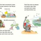 Olchi-Oma liebt Lieder und feiert Gefurzstag. Olchi-Opa denkt auf seinem Ofen nach. Beide sind über 900 Jahre alt.