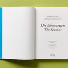 Links ein Gedicht über Ansichten, rechts eine Illustration eines gelben Gesichts auf gelbem Hintergrund.