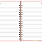 Roter Rand, Text "To-do-Liste" oben, leeres liniertes Notizbuch mit Checkboxen.