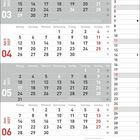 Kalendermonate März bis Juni 2027. Wochenbeginn Montag, besondere Tage: 8. März, 26. März, 25. Juni. Rechts ausklappbar.