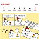 März 2027, Woche 9. Comic: "Nein, heute habe ich noch keine Eisbären gesehen..." Snoopys Gespräch mit Woodstock zum Eisbärenjagen.