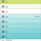 Kalender für März 2027, markiert: 8. Internationaler Frauentag, 20. Frühlingsanfang, 26. Karfreitag, 28. Ostern.