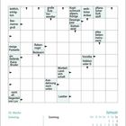 Kreuzworträtselgitter mit Hinweisen: "leidlich, erträglich", "große Eule", "Kopf-schmuck altpers. Könige" unten Datumsanzeige für Januar.